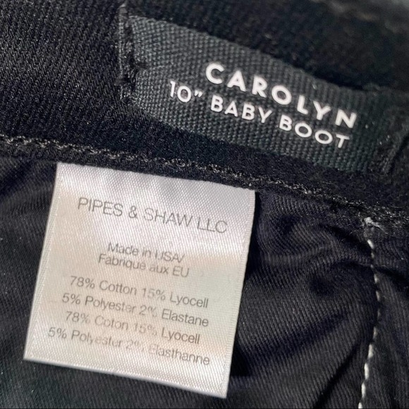 Veronica Beard Carolyn 10" Baby Boot Jeans Raven Black Size 25 - Picture 16 of 16